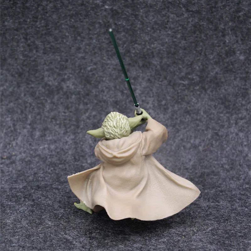Star Wars Mandalorian Master YODA with Sword Action Figure Toys - Slobuy
