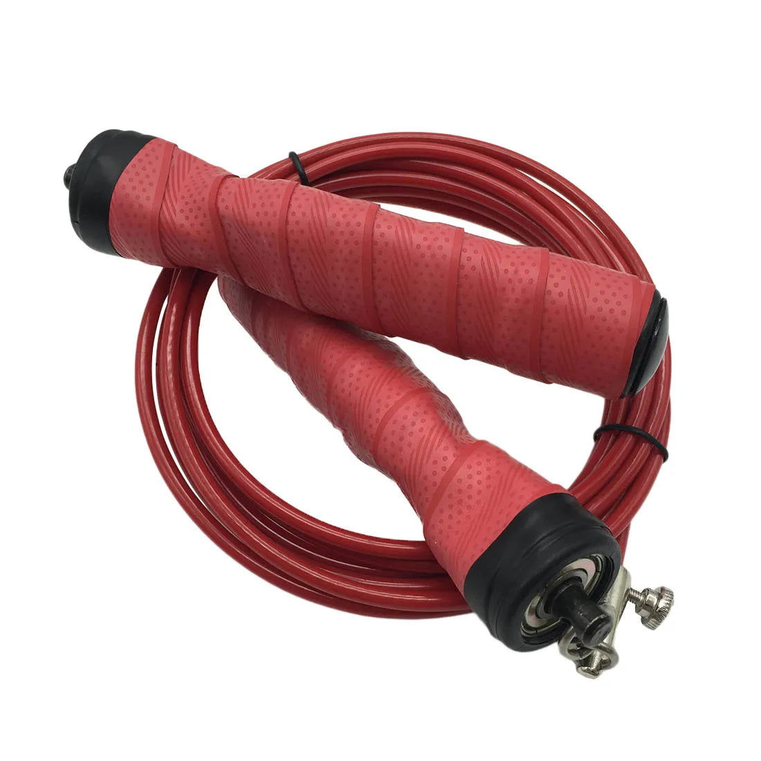 Steel Wire Heavy Jump Rope Speed Fitness Rope Solid PVC Rubber Coating Bearing High Speed Cable - Slobuy