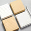 1Pcs 80Sheets Sticky Stationery Notepad Office Bookmark Sticky Notes Khaki / White /Stickers In Notebook Memo Pad - Slobuy