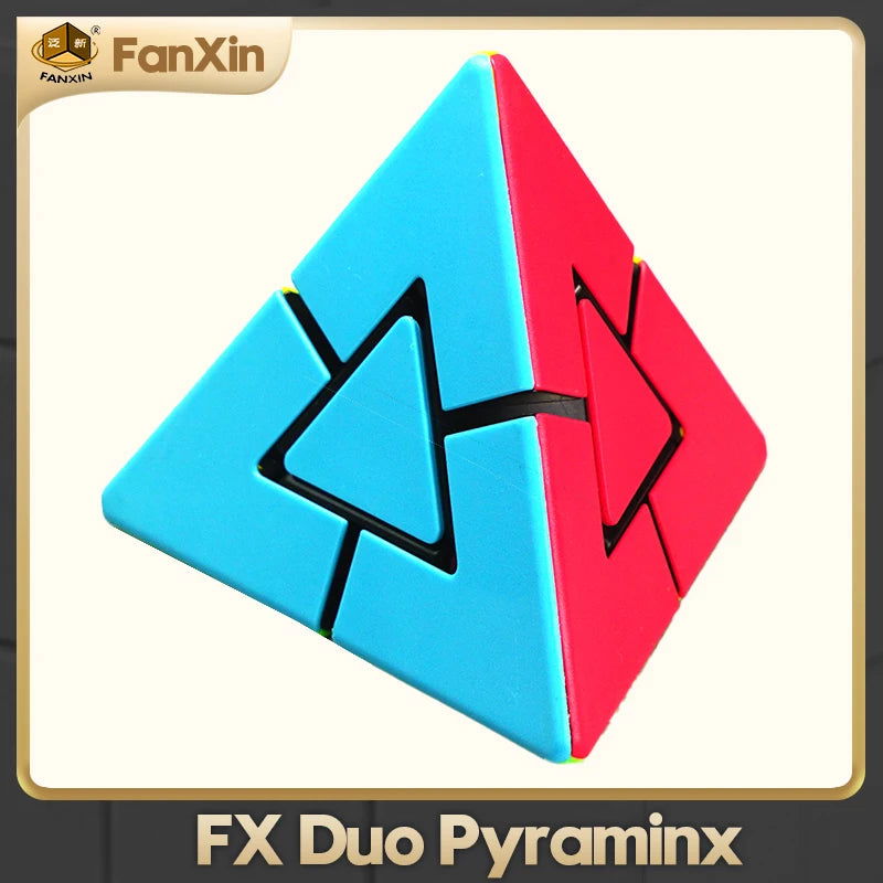 Strange Shape Magic Cube Duet Pyramid 2x2 Duo Brain Teaser Puzzle Educational Toy - Slobuy