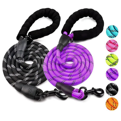 Strong Dog Leash Pet Leashes Reflective Leash For Big Small Medium Dog Leash Drag Pull Tow Golden Retriever - Slobuy