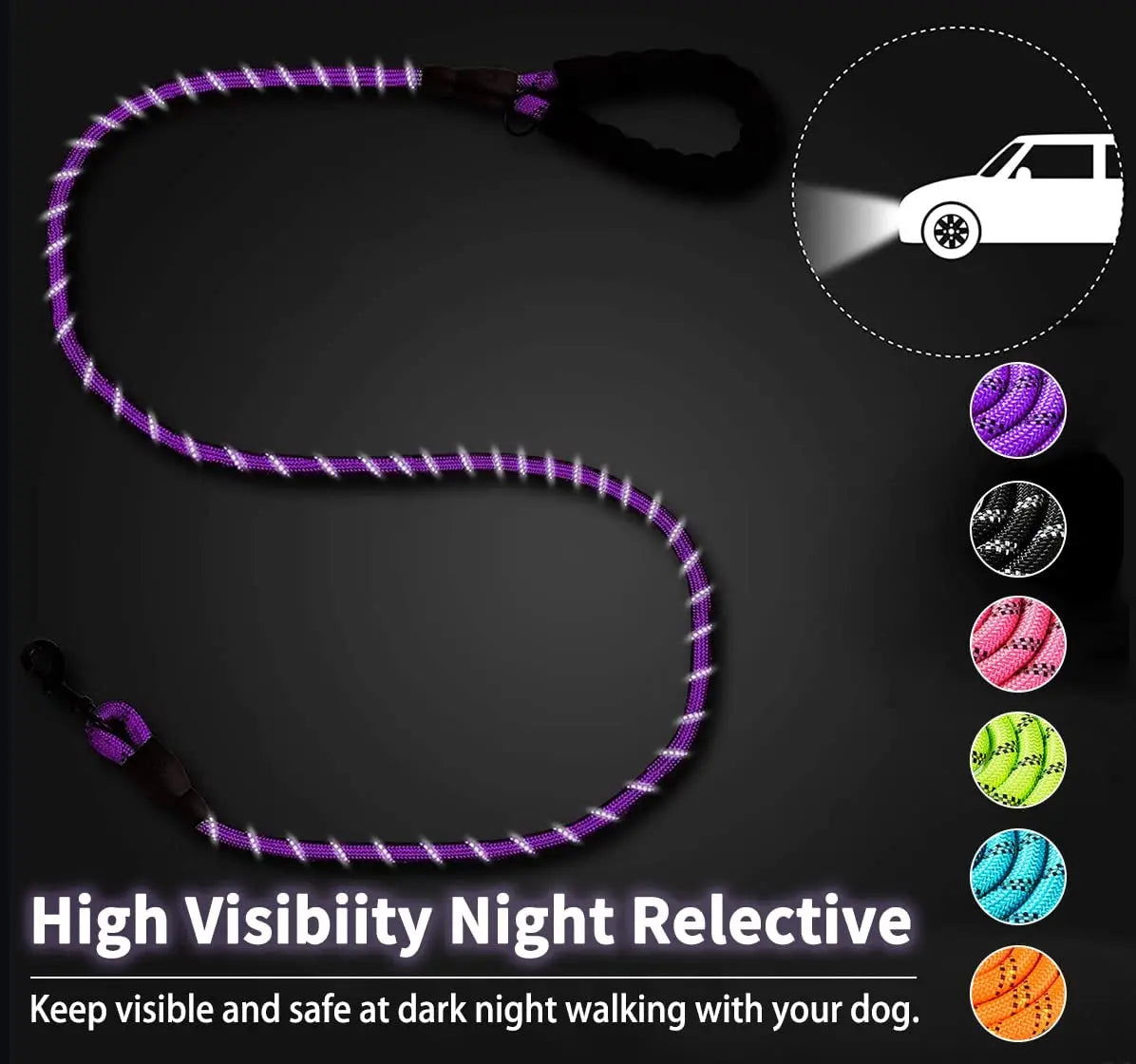 Strong Dog Leash Pet Leashes Reflective Leash For Big Small Medium Dog Leash Drag Pull Tow Golden Retriever - Slobuy