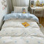 Student Dormitory Three-Piece Set Love Printed Quilt Cover Household Bed Sheet Set Skin-Friendly Soft Suitable for Sleeping Nake - Slobuy