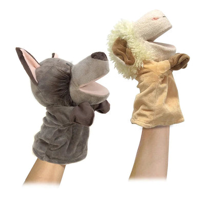 Stuffed Plush Animals Toys Hand Finger Story Puppet Kawaii Dolls Educational Baby Toys Lion Elephant Bunny Monkey Children GIft - Slobuy