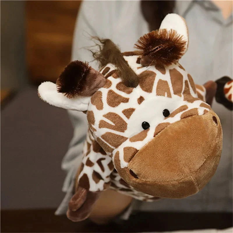 Stuffed Plush Animals Toys Hand Finger Story Puppet Kawaii Dolls Educational Baby Toys Lion Elephant Bunny Monkey Children GIft - Slobuy
