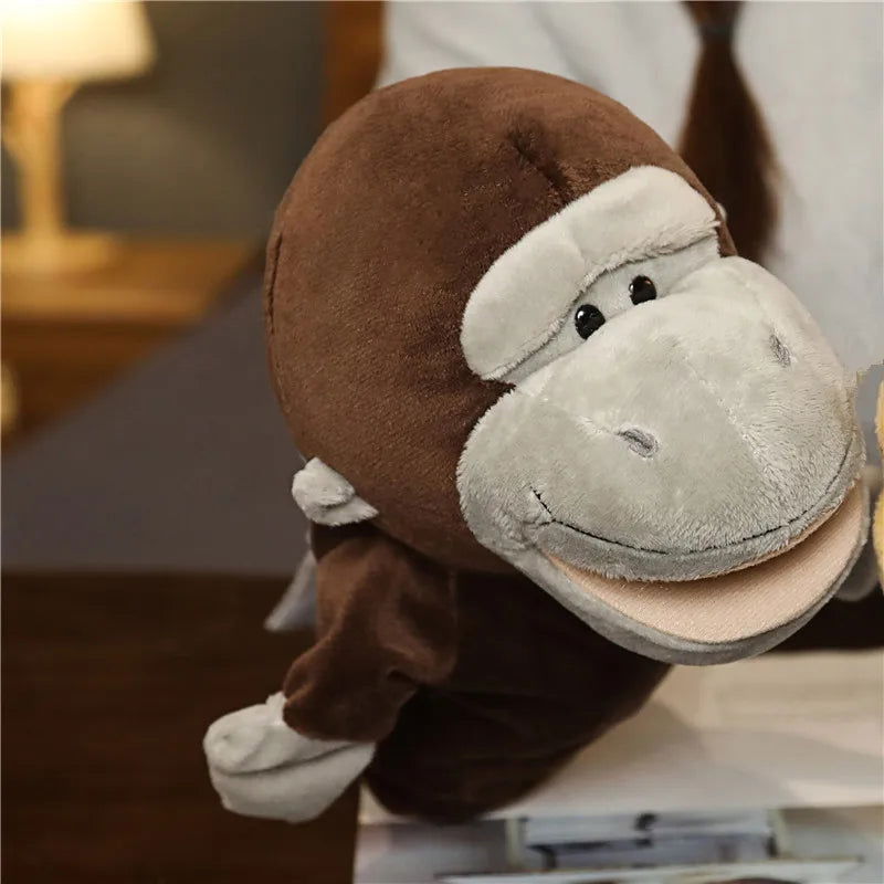 Stuffed Plush Animals Toys Hand Finger Story Puppet Kawaii Dolls Educational Baby Toys Lion Elephant Bunny Monkey Children GIft - Slobuy