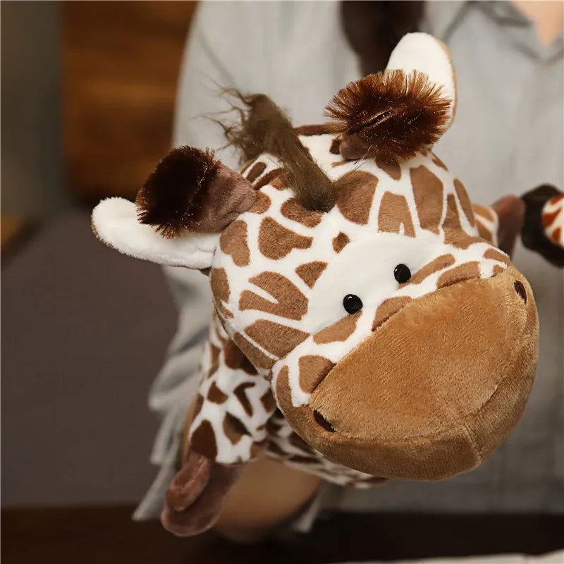 Stuffed Plush Animals Toys Hand Finger Story Puppet Kawaii Dolls Educational Baby Toys Lion Elephant Bunny Monkey Children GIft - Slobuy