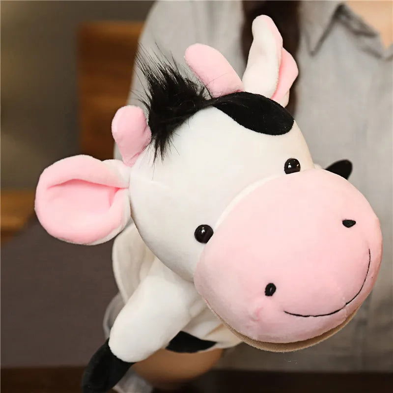 Stuffed Plush Animals Toys Hand Finger Story Puppet Kawaii Dolls Educational Baby Toys Lion Elephant Bunny Monkey Children GIft - Slobuy
