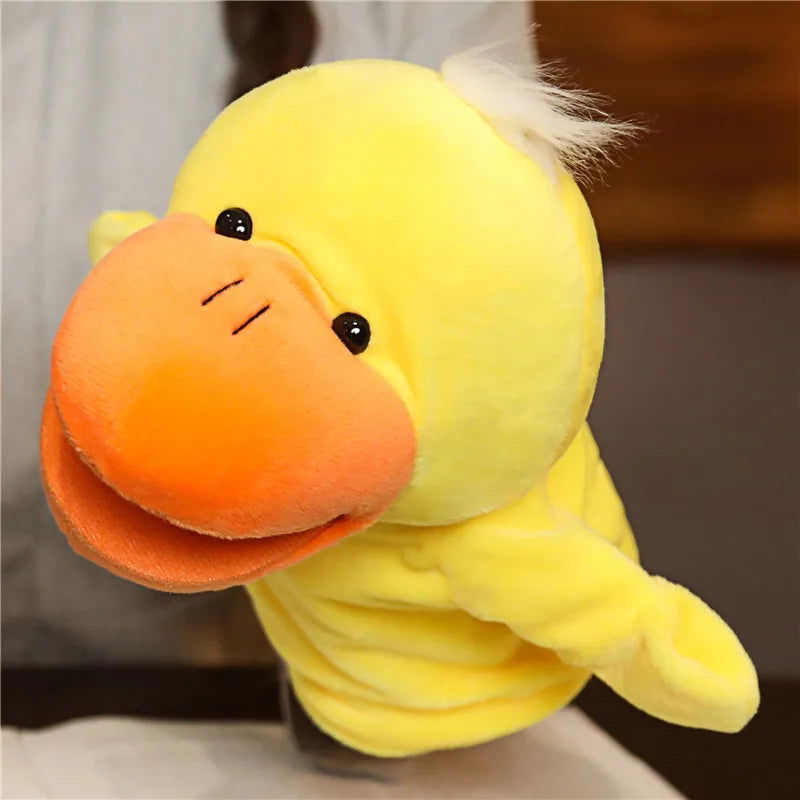Stuffed Plush Animals Toys Hand Finger Story Puppet Kawaii Dolls Educational Baby Toys Lion Elephant Bunny Monkey Children GIft - Slobuy