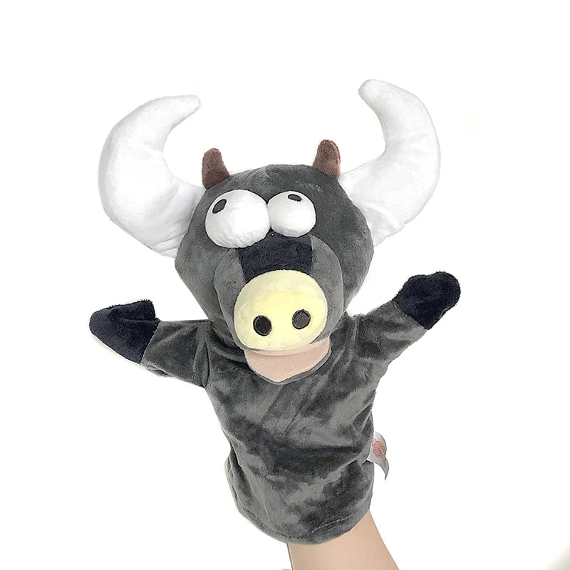 Stuffed Plush Animals Toys Hand Finger Story Puppet Kawaii Dolls Educational Baby Toys Lion Elephant Bunny Monkey Children GIft - Slobuy