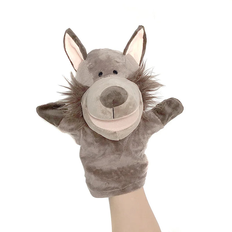 Stuffed Plush Animals Toys Hand Finger Story Puppet Kawaii Dolls Educational Baby Toys Lion Elephant Bunny Monkey Children GIft - Slobuy