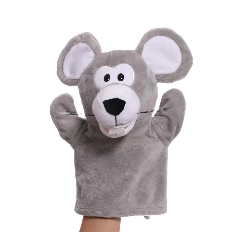 Stuffed Plush Animals Toys Hand Finger Story Puppet Kawaii Dolls Educational Baby Toys Lion Elephant Bunny Monkey Children GIft - Slobuy
