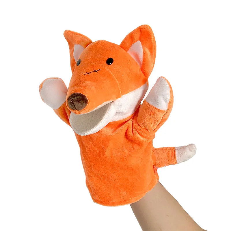 Stuffed Plush Animals Toys Hand Finger Story Puppet Kawaii Dolls Educational Baby Toys Lion Elephant Bunny Monkey Children GIft - Slobuy