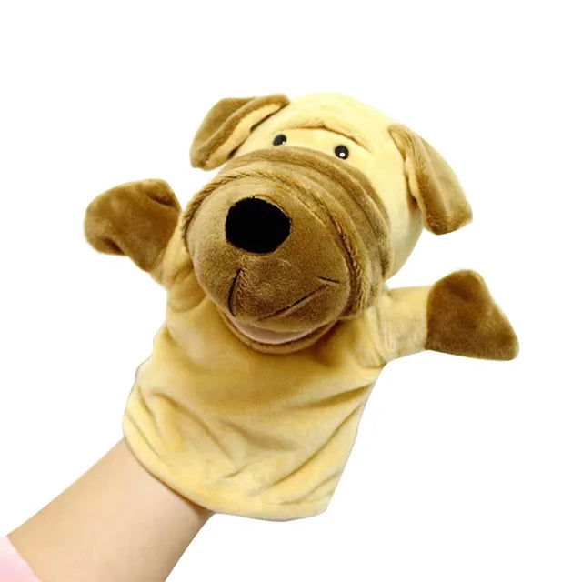 Stuffed Plush Animals Toys Hand Finger Story Puppet Kawaii Dolls Educational Baby Toys Lion Elephant Bunny Monkey Children GIft - Slobuy
