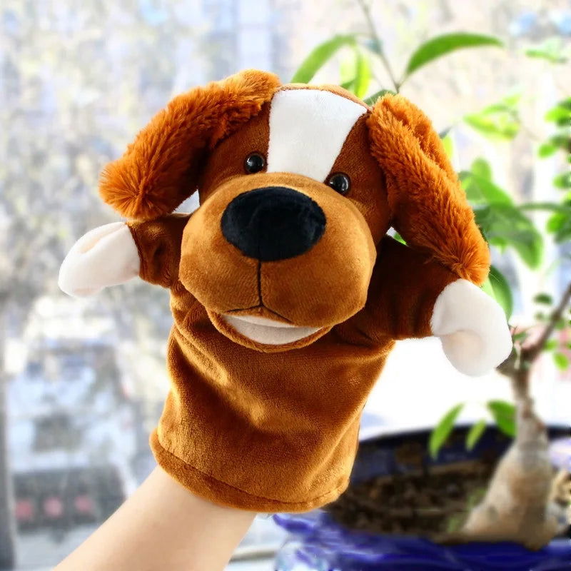 Stuffed Plush Animals Toys Hand Finger Story Puppet Kawaii Dolls Educational Baby Toys Lion Elephant Bunny Monkey Children GIft - Slobuy