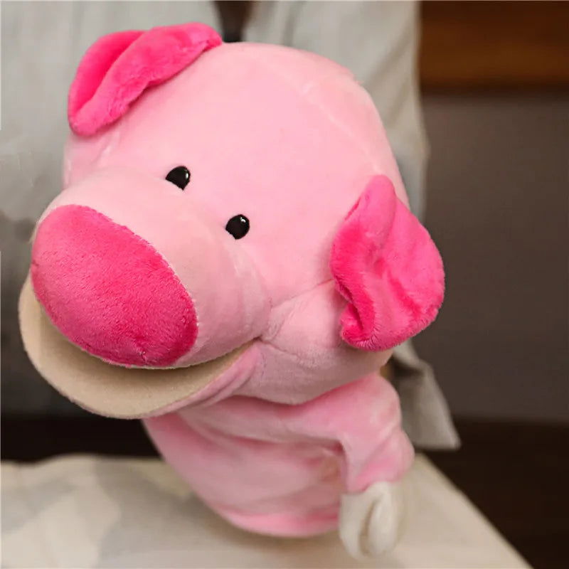 Stuffed Plush Animals Toys Hand Finger Story Puppet Kawaii Dolls Educational Baby Toys Lion Elephant Bunny Monkey Children GIft - Slobuy