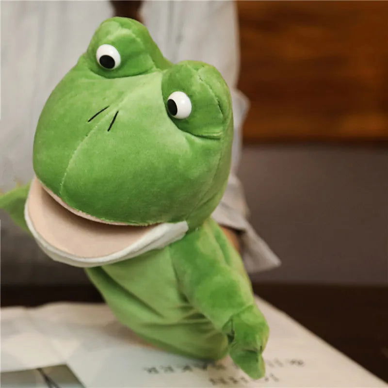 Stuffed Plush Animals Toys Hand Finger Story Puppet Kawaii Dolls Educational Baby Toys Lion Elephant Bunny Monkey Children Gifts - Slobuy