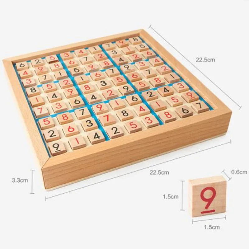 Sudoku Crosswords Montessori Wooden Educational Digits Inference logic Games Latin Square Math Puzzles Number Place Games Toys - Slobuy