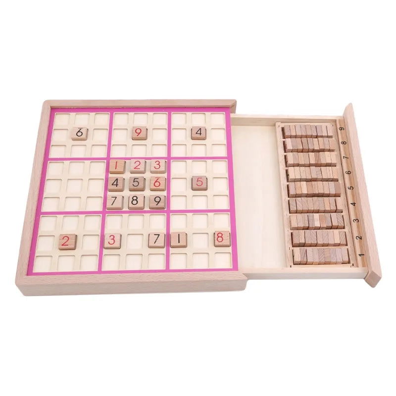 Sudoku Crosswords Montessori Wooden Educational Digits Inference logic Games Latin Square Math Puzzles Number Place Games Toys - Slobuy