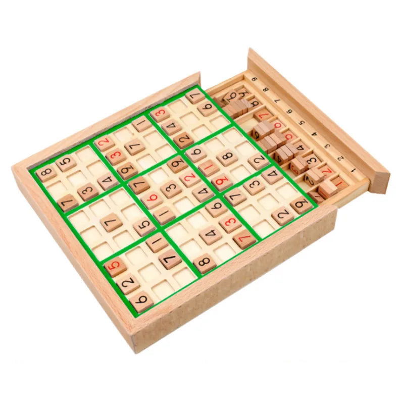 Sudoku Crosswords Montessori Wooden Educational Digits Inference logic Games Latin Square Math Puzzles Number Place Games Toys - Slobuy