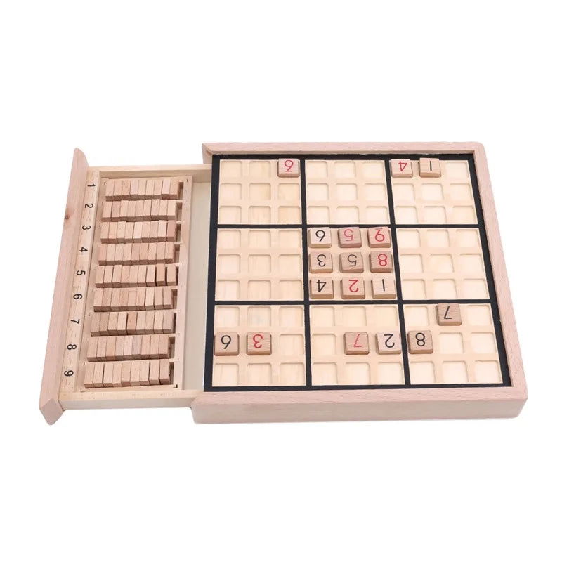 Sudoku Crosswords Montessori Wooden Educational Digits Inference logic Games Latin Square Math Puzzles Number Place Games Toys - Slobuy