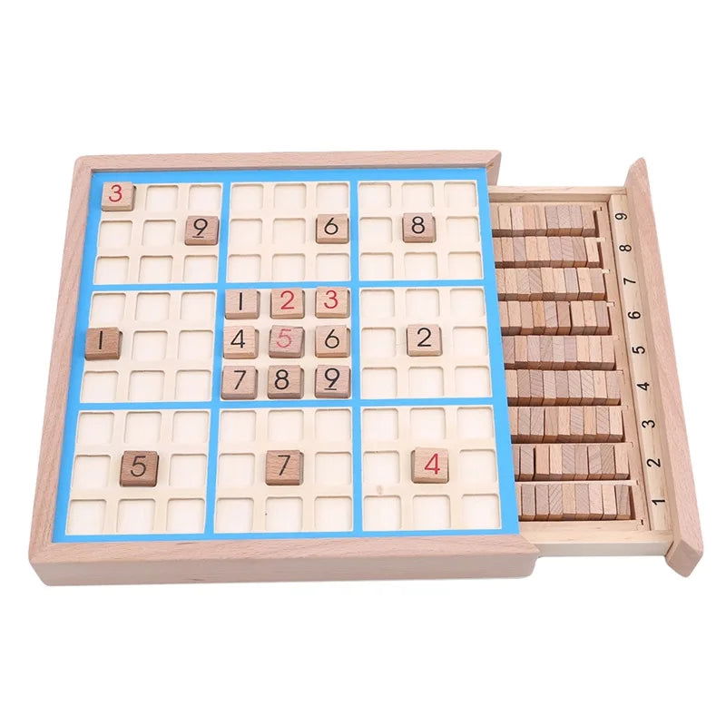 Sudoku Crosswords Montessori Wooden Educational Digits Inference logic Games Latin Square Math Puzzles Number Place Games Toys - Slobuy