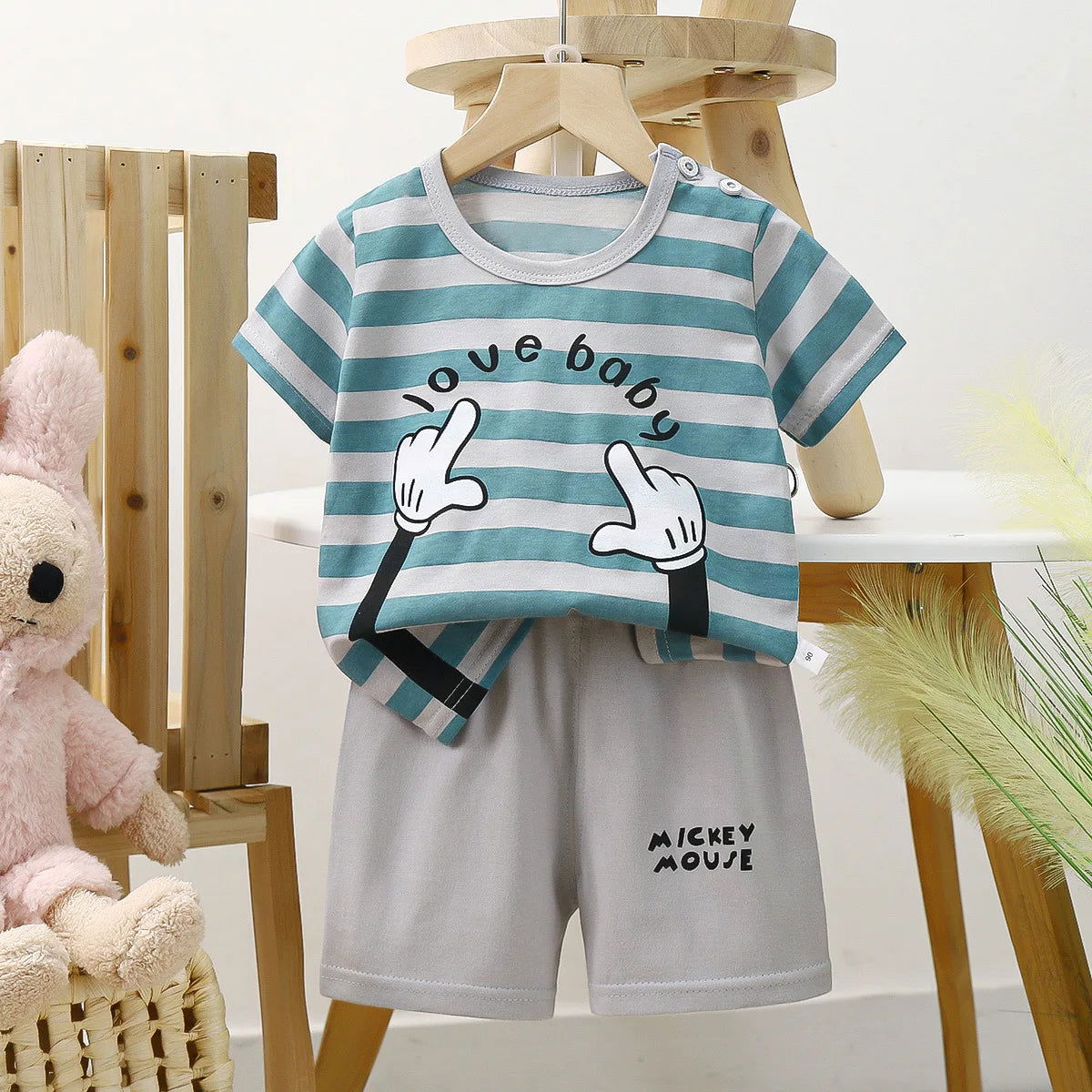 Summer Baby Boy clothes Short sleeve Newborn Baby Clothes Set 2 Pieces Children's Clothes Set leisure Toddler Clothes - Slobuy