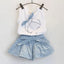 Summer Baby Girls Clothes Toddler Clothing Vest+Shorts 2PCS set Children Girls Costume 0-7Year Infant Outfits kidswear BC1152 - Slobuy