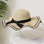 Summer Beach Sunscreen Straw Hat for Women's Fresh Face Covering Travel Versatile Sun Hat Sunshade Hat - Slobuy