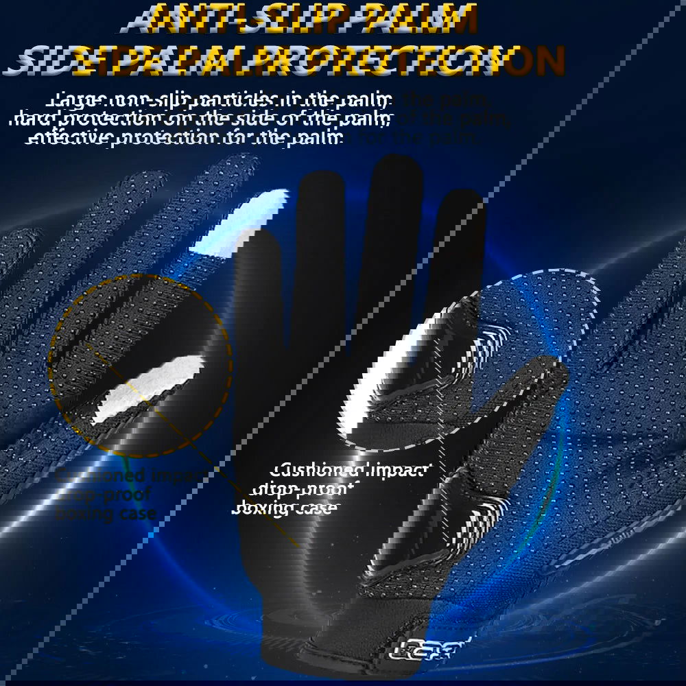 Summer Breathable Full Finger Motorcycle Gloves Non-slip Wear-resistant Motocross Racing Gloves Touch Screen Moto Biker Gloves - Slobuy
