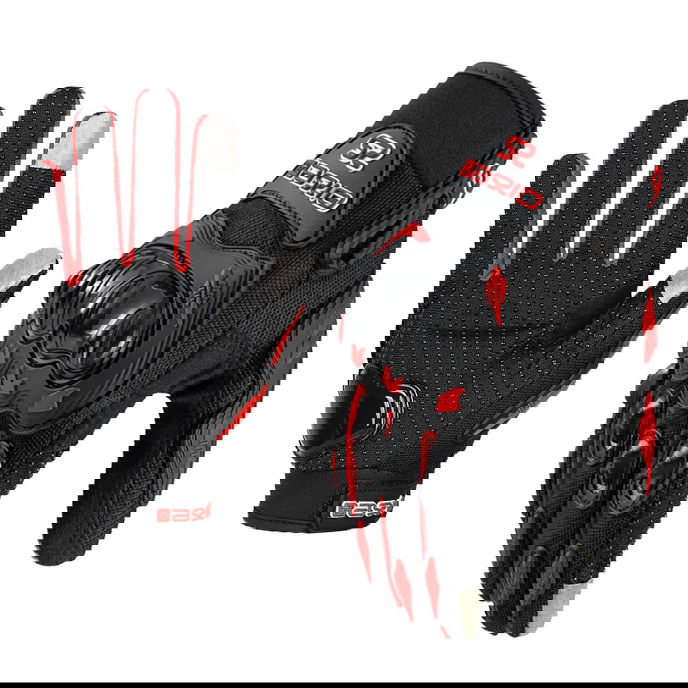 Summer Breathable Full Finger Motorcycle Gloves Non-slip Wear-resistant Motocross Racing Gloves Touch Screen Moto Biker Gloves - Slobuy