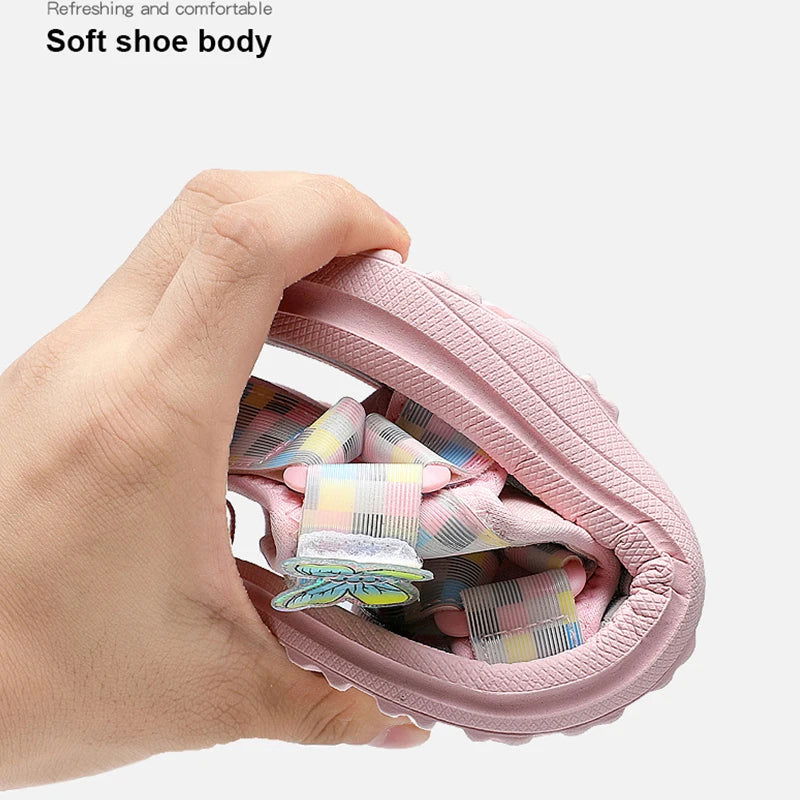 Summer Children Sandals Baby Girls Toddler Soft Non-Slip Shoes Baby Cute Pearl Princess Dance Kids - Slobuy