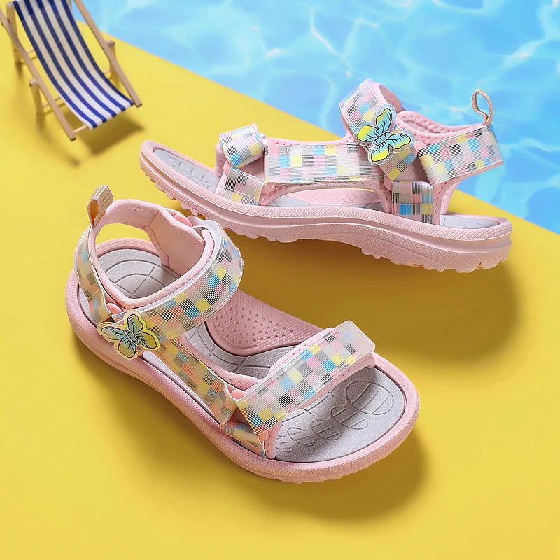 Summer Children Sandals Baby Girls Toddler Soft Non-Slip Shoes Baby Cute Pearl Princess Dance Kids - Slobuy