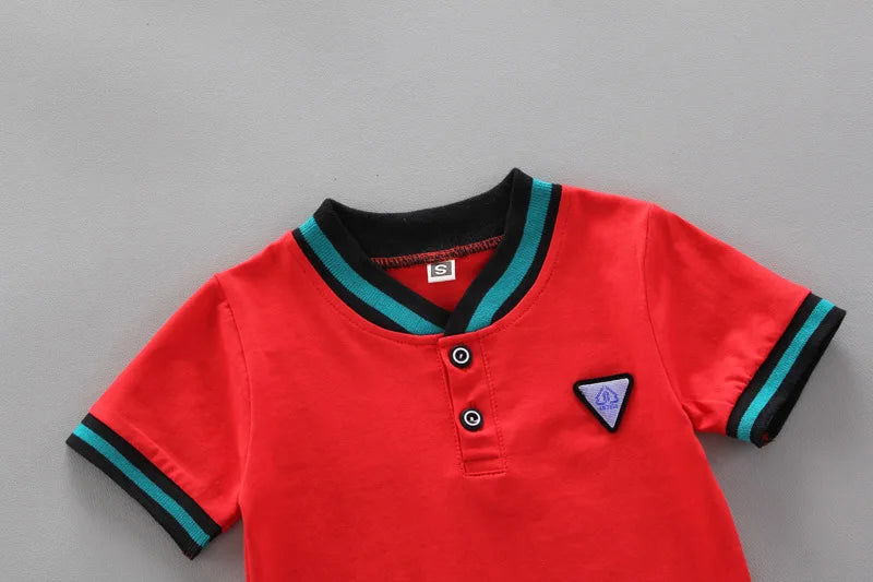 Summer Cotton baby boys Short-sleeved Suits Fashion toddlers girls Polo Clothing suits Casual - Slobuy