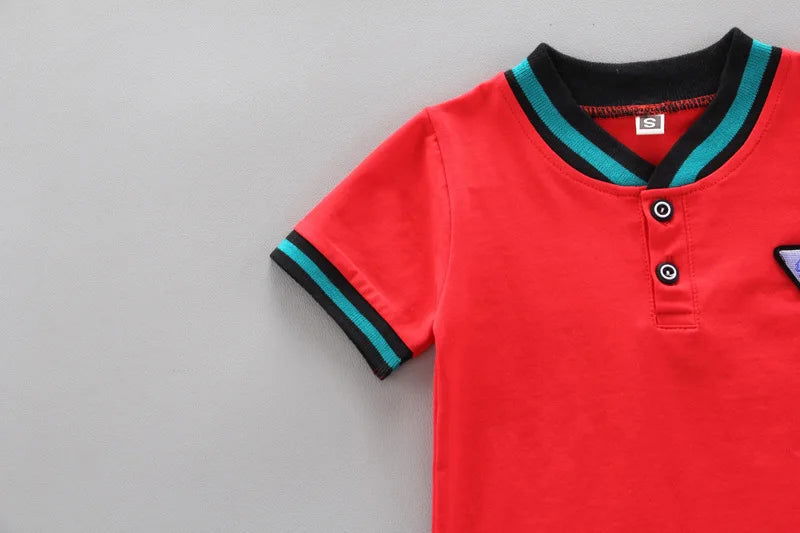 Summer Cotton baby boys Short-sleeved Suits Fashion toddlers girls Polo Clothing suits Casual - Slobuy