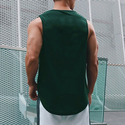 Summer Gym Tank Top Men Mesh Clothing Quick Dry Bodybuilding Sleeveless T Shirt Fitness Singlets Basketball Sports Muscle Vest - Slobuy