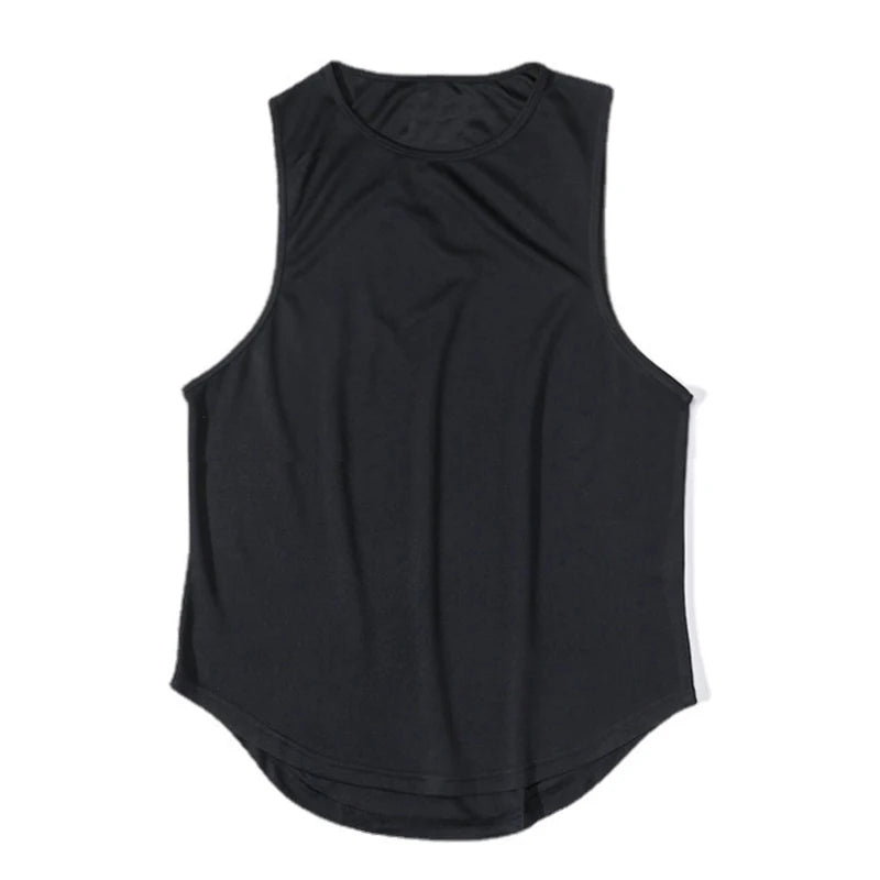 Summer Gym Tank Top Men Mesh Clothing Quick Dry Bodybuilding Sleeveless T Shirt Fitness Singlets Basketball Sports Muscle Vest - Slobuy