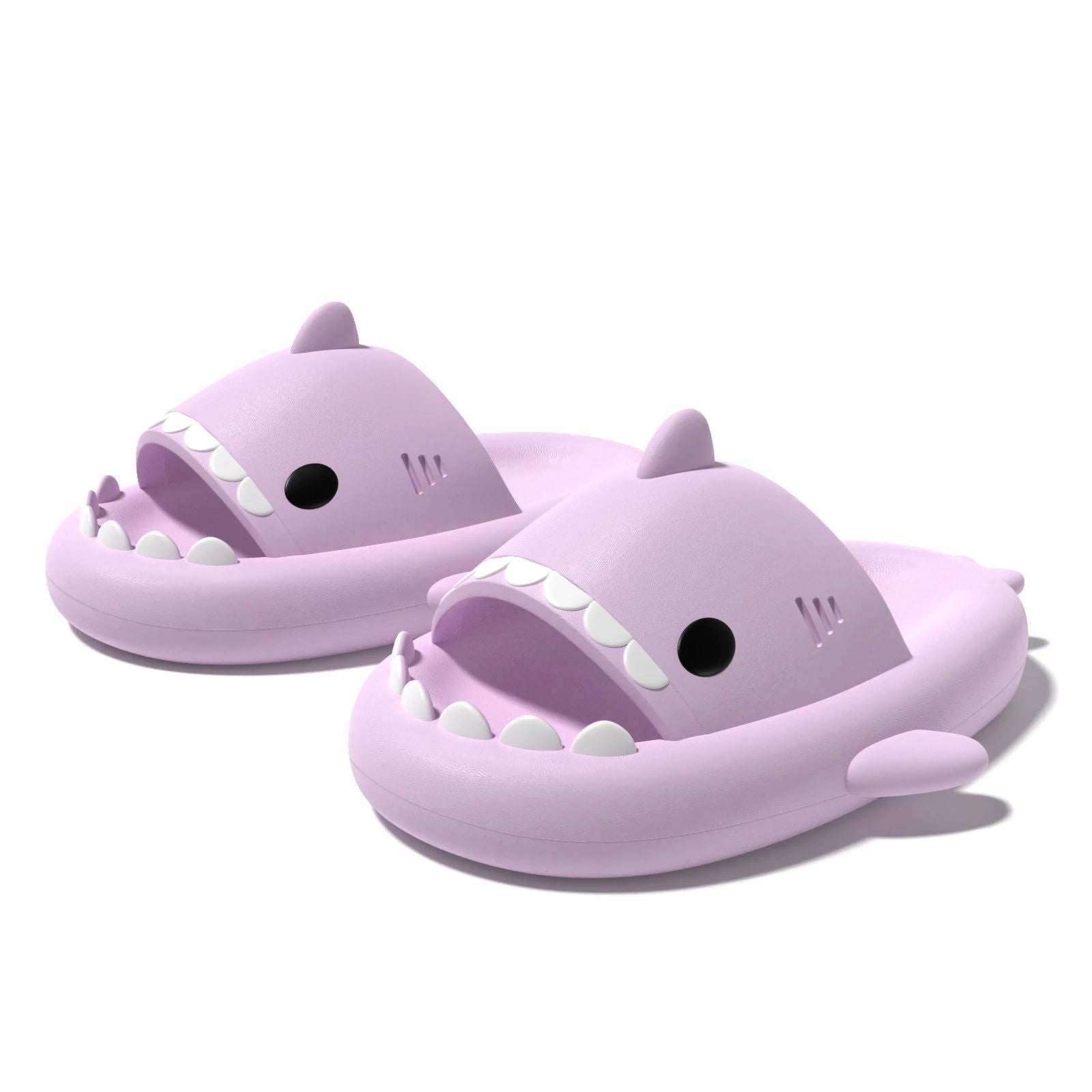 Summer Home Women Shark Slippers Anti-skid EVA Solid Color Couple Parents Outdoor Cool Indoor Household Funny Shoes - Slobuy
