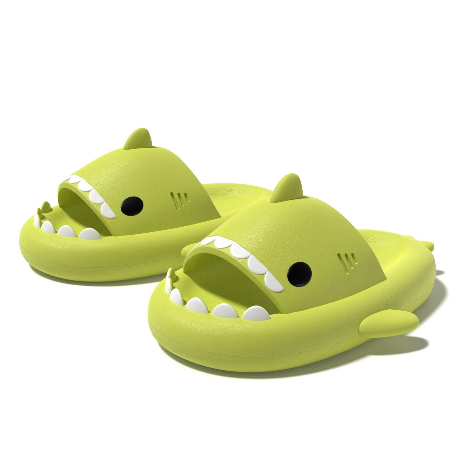 Summer Home Women Shark Slippers Anti-skid EVA Solid Color Couple Parents Outdoor Cool Indoor Household Funny Shoes - Slobuy