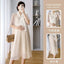 Summer Korean Fashion Chiffon Maternity Dress Elegant Sweet Loose Clothes for Pregnant Women Ins Ruffle Bow Pregnancy Clothing - Slobuy