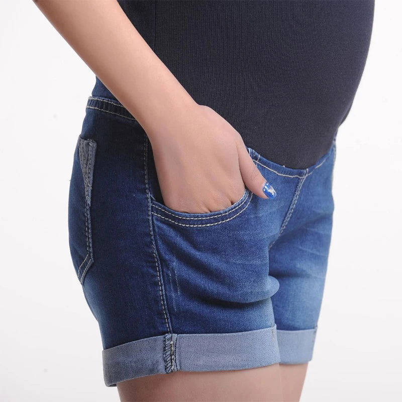 Summer Maternity Short Pregnant Denim Jean Mommy Clothing Pregnancy Jeans Maternity Clothes - Slobuy