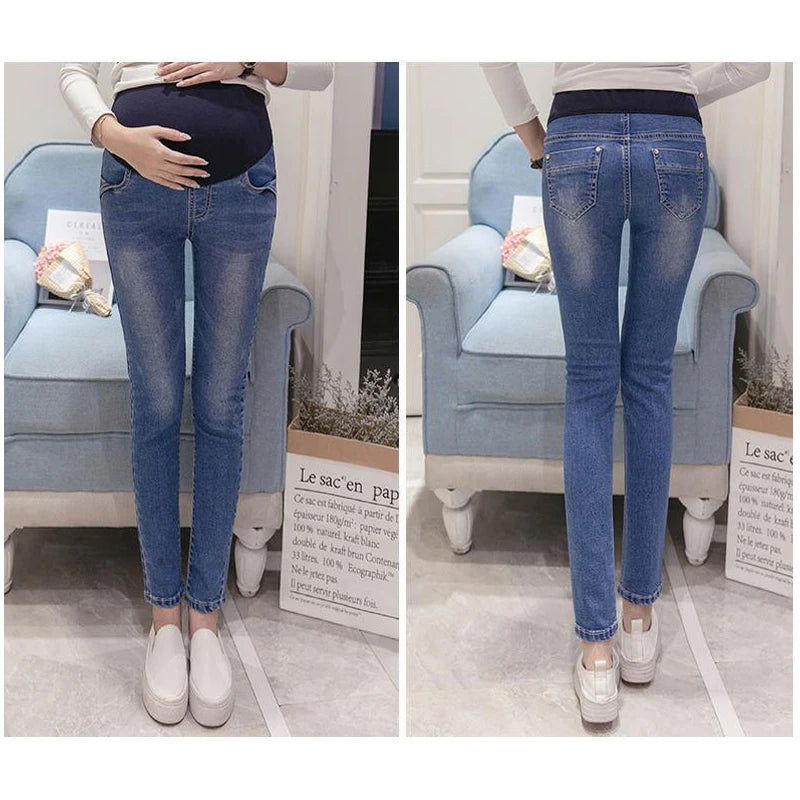 Summer Maternity Short Pregnant Denim Jean Mommy Clothing Pregnancy Jeans Maternity Clothes - Slobuy