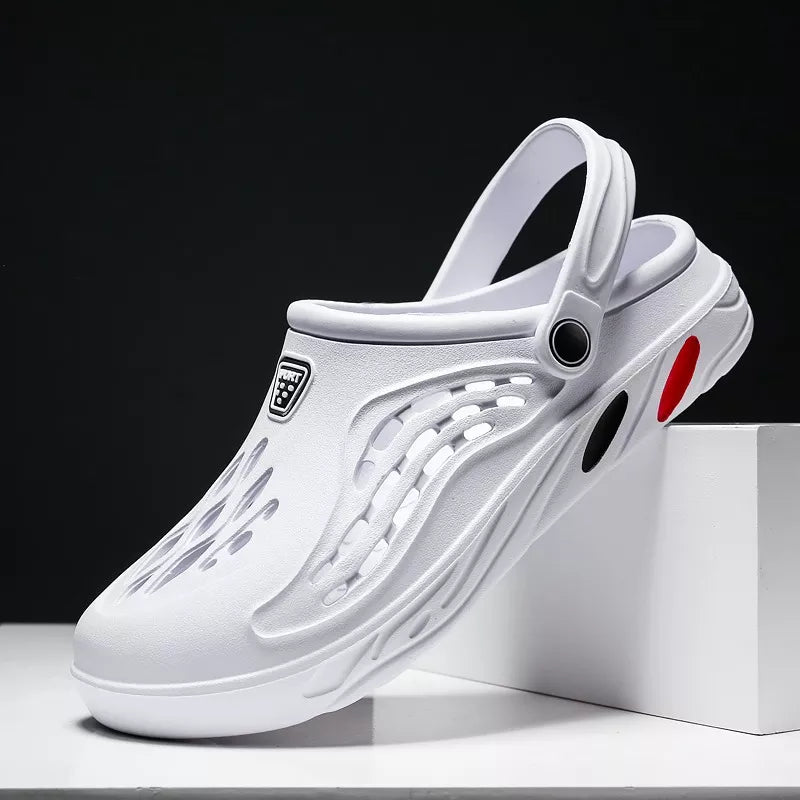 Summer Men Sandals Light EVA Men's Casual Shoes Hole Shoes Clogs Lovers Home Garden Outdoor Male Beach Flat Slippers Big Size 49 - Slobuy