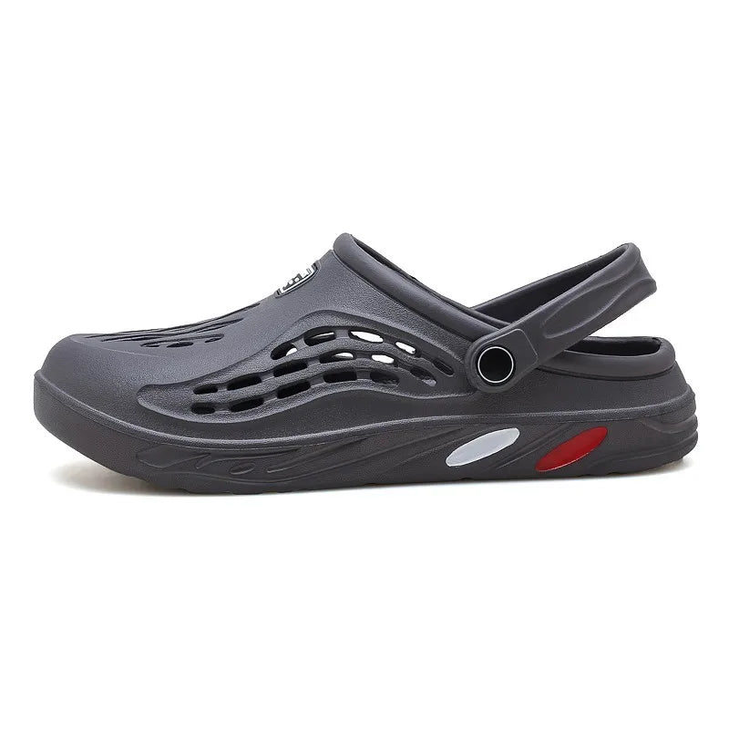 Summer Men Sandals Light EVA Men's Casual Shoes Hole Shoes Clogs Lovers Home Garden Outdoor Male Beach Flat Slippers Big Size 49 - Slobuy