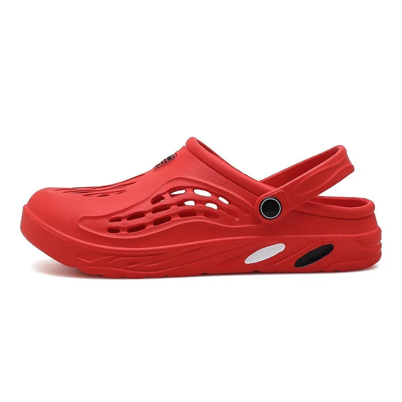 Summer Men Sandals Light EVA Men's Casual Shoes Hole Shoes Clogs Lovers Home Garden Outdoor Male Beach Flat Slippers Big Size 49 - Slobuy