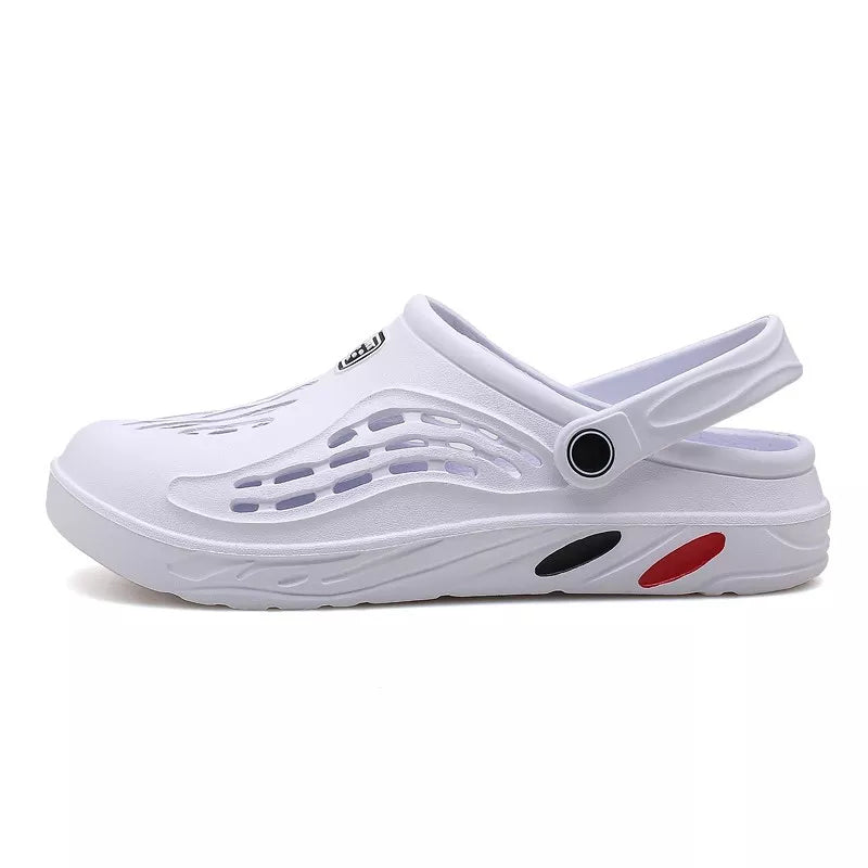 Summer Men Sandals Light EVA Men's Casual Shoes Hole Shoes Clogs Lovers Home Garden Outdoor Male Beach Flat Slippers Big Size 49 - Slobuy