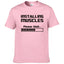 Summer New Tshirts Installing Muscles Please Wait Loading Bar Funny Print T Shirt Men Women  Cotton Short Sleeve Cool Tees #310 - Slobuy