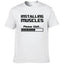 Summer New Tshirts Installing Muscles Please Wait Loading Bar Funny Print T Shirt Men Women  Cotton Short Sleeve Cool Tees #310 - Slobuy
