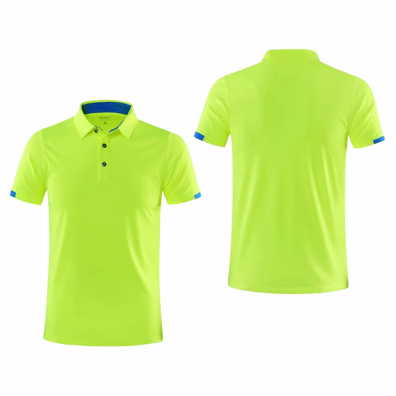 Summer Quick Drying Short Sleeved Polo Shirt Golf Jersey Company Group Breathable Fitness Lapel Sports Sleeved 8-Color Large Top - Slobuy