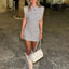 Summer Sequins Sliver Sparkling Patchwork Mini Dress Women 2024 O-neck Sleeveless Bodycon Dresses Lady Partywear Club Vestido - Slobuy